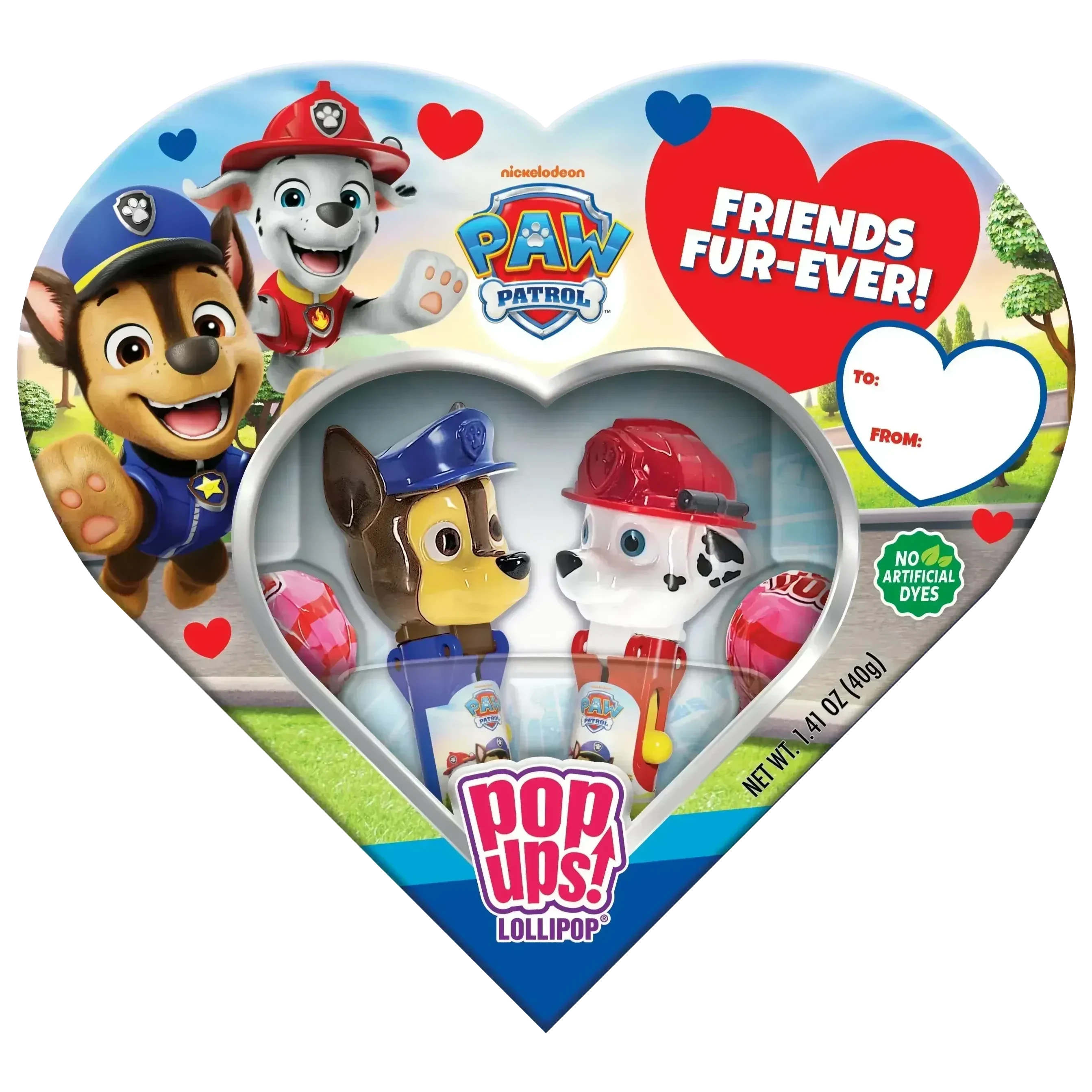 Paw Patrol 2pk Pop Ups! Lollipop® Heart Gift Set